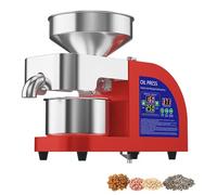 ZHDANB Electric Oil Press, Cold Press Oil Machine, 304 stainless steel, With lcd display 104-572℉, for Peanut Sesame Coconut Soybean Sunflower Seeds Walnuts X9Medium