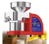 ZHDANB Oil Press for Home Use, Oil press machine electric, With lcd display 104-572℉, 304 stainless steel, for Peanut Sesame Coconut Soybean Sunflower Seeds Walnuts X9Medium