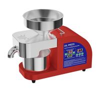ZHDANB Oil press machine electric, Cold Press Oil Machine, With lcd display 104-572℉, 304 stainless steel, for Peanut Sesame Coconut Soybean Sunflower Seeds Walnuts X9Medium