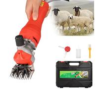 ZHDANB Professional electric sheep clipper 1000W 2800r/min Cordless sheep clippers For sheep goat alpaca camel and angora rabbit hair Red
