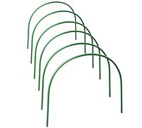 ZHDOKA 10pcs Greenhouse Hoops, Grow Tunnel with Plastic Coated, Garden Hoops Garden Stakes Plant Supports for Greenhouse Fabric Covers Netting Raised Beds(30x40cm)