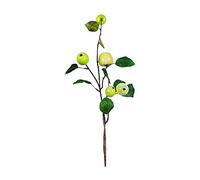 ZHDOKA 18.9in Artificial Apples Branch, Fake Greenery Fruit Plants Pick Highly Simulation Fruit Stem Lifelike Apples Model, Faux Apples Bouquet for Home Restaurant Shop Window Photography Props(Green)