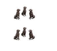 ZHDOKA Pot Feet for Planter Pots 6Pcs Resin Dog Rabbit Tortoise Shaped Decorative Plant Risers for Pots,Cute Animal Shaped Resin Pot Toes Planter Feet,Planter Elevator to Improve Airflow Drainage