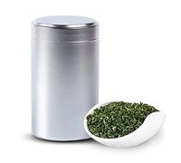 ZHDXW Tea Coffee and Sugar Canisters Coffee Canister Airtight Stainless Steel Container Aluminum Smell Proof Container Lids For Loose Tea Case Box Kitchen Canisters For Tea Coffee Sugar Storage,Silver