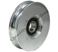 ZHE JIANG Sliding gate wheel pulley wheel 100mm Round groove steel wheel R U shape