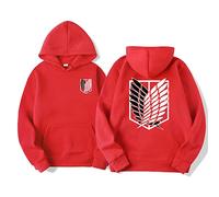 zhedu Anime AOT Merch Scout Regiment Printed Hoodies Hooded Sweatshirts Cozy Tops Harajuku Pullovers (XL,color 05)