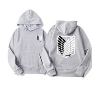 zhedu Anime AOT Merch Scout Regiment Printed Hoodies Hooded Sweatshirts Cozy Tops Harajuku Pullovers (3XL,color 02)