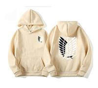 zhedu Anime AOT Merch Scout Regiment Printed Hoodies Hooded Sweatshirts Cozy Tops Harajuku Pullovers (XS,color 03)