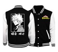 zhedu Baseball Uniform My Hero Academia Hoodie Autumn Winter Fashion Jackets Pullover Clothes Street Oversized Style Coat (L,color 01)