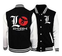 zhedu Death Note Baseball Jacket Men Women Fashion Baseball Shirt Anime Sport Jacket Baseball Jersey Overshirt Hoodie (L,Color 05)