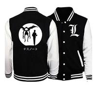 zhedu Death Note Baseball Jacket Men Women Fashion Baseball Shirt Anime Sport Jacket Baseball Jersey Overshirt Hoodie (M,Color 03)
