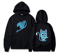 zhedu Fairy Tail Hoodie Harajuku Japanese Anime Printed Hip Hop Streetwear Pullover Casual Long Sleeve Men/Women Sweatshirts Oversized (L,Color 01)