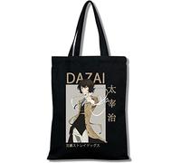 zhedu Japanese Anime Bungo Stray Dogs Print Bag Handbag Characters Shopping Bags Harajuku Totes Bag Canvas Shoulder Bags Gift (Color 02)