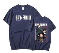 zhedu Japanese Anime Spy X Family T Shirt Double Sided Printing Harajuku Streetwear Casual Oversized Tees (4XL,color 04)