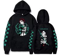 zhedu Kamado Tanjirou Anime Hoodie Men and Women Print Pullovers Harajuku Sweatshirts Long Sleeve Loose Streetwear Hoodie Tops (4XL,Color 01)