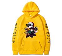 zhedu Kamado Tanjirou Hoodies Men Kawaii Cartoon Kimetsu No Yaiba Hoody Harajuku Top Long-sleeve Sweatshirts (3XL,Color 05)