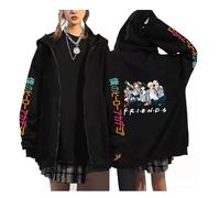 zhedu My Hero Academia Zip Up Hoodies Anime Cartoon Printed Men Women Jackets College Style Long Sleeve Personality Pullover Youth Outerwear Loose Streetwear (S,color 06)