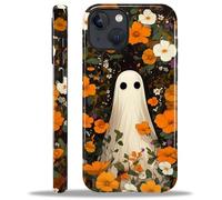 ZHEGAILIAN Case for iPhone 13 iPhone 14,Durable Drop Protection Shockproof Silicone + Hard PC 2 in 1 Hybrid Protective Cover with Stylish Pattern Design - The Ghost Behind The Flower