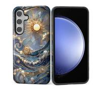 ZHEGAILIAN Case for Samsung Galaxy S24,Shockproof Hard Shell + Soft Silicone 2 in 1 Hybrid,Shockproof Bumper Drop Protective - The Sun Shines On The Waves