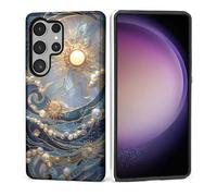 ZHEGAILIAN Case for Samsung Galaxy S25 Ultra,Shockproof Hard Shell + Soft Silicone 2 in 1 Hybrid,Shockproof Bumper Drop Protective - The Sun Shines On The Waves