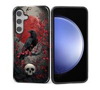 ZHEGAILIAN Case for Samsung Galaxy S26,Shockproof Hard Shell + Soft Silicone 2 in 1 Hybrid,Shockproof Bumper Drop Protective- Goth Fantasy Raven