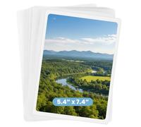 Zhehao 100 Pcs Premium Thermal Laminating Pouches, 3 Mil Clear Laminator Sheets, Thermal Laminating Plastic Paper, Ideal for Office and Holiday Crafts (5.4 in x 7.4 in)