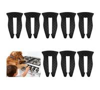 Zhehao 8 Pcs Gas Stove Knob Locks Stove Knob Safety Covers Silicone Child Proof Oven Locks for Kitchen Prevent Accidental Touch Child Pets Safety