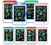 Zhehao 8 Pcs LCD Writing Tablet 6.5 Inch Colorful Drawing Board Educational Kids Doodle Pad Drawing Board Doodle Board for Aged 3-6 Girls Boys Office Gifts Drawing Board(Green, Pink, Blue, Red)