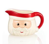 Zhehao Santa Claus Gravy Boat - Christmas Dinner Gravy Server, 17oz Ceramic Boat & Pitcher for Thanksgiving and Holiday Festive Gatherings, Unique Christmas Gift Idea
