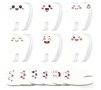 Zheigaoxea 24 Pcs Dental Assistant Hygienist Tooth Sticky Notes Tooth Shaped Sticky Notepads Dental Assistant Gift Accessories Funny Cute Office Stuff for Coworkers, Employees, Students, Doctors, and