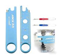 Zheigaoxea Jack Quick Threading Device for Sewing Machine Needle Threading,Anti Prick Hands,Sewing Machine Needle Threader 3 in 1 Jack Sewing Tool and 2 Seam Rippers,Sewing Supplies