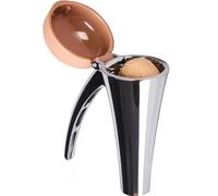 Zheigaoxea Nut Cracker,Heavy Duty Nut Cracker Tool with Splash-Proof Brown Lid,Long Leverage & Spring Return Nutcracker for Effortless Cracking（Brown）