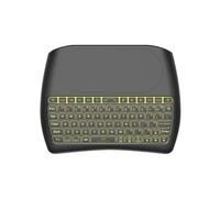 ZhenBaoTian D8 Bluetooth + 2.4G Wireless Keyboard With Flying Mouse and Touchpad - Handheld Remote for PC, Raspberry Pi 4, Android TV Box, Windows 7 8 10 - Lithium Battery Version