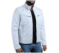 ZHENDEGL Leather Jacket Mens Motorcycle Grey Waistcoat Men Work Jacket Wind Breaker Jacket Men Waistcoat Mens Lightweight Jacket Mens Windbreaker Jacket Yellow Jackets Men'S Tuxedo Jackets Coats