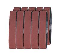 ZHENGCI 10 Pieces 25x330mm Sanding Belts 120/320/600 Grits Abrasive Belt Practical Sanding Band for Wood Soft Metal Polishing