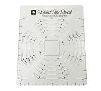 ZHENGCI Patchwork Rule Folded Star Hot Pad Interfacing Templates Sewing Stencil Guide Ruler 9''x11'' PET Quilting Pad