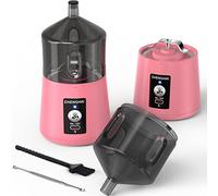 ZHENGHAI Electric Herb Grinder 150W Spice Grinder USB-C Rechargeable, Compact Size, Easy On/Off. Fast Grinding Dry Spices Herbs, with Pulse Mode and Cleaning Brush (Pink)