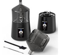 ZHENGHAI P2 Electric Herb Grinder. 150W Spice Grinder Supports Two Grinding Modes, 2000mAh USB Rechargeable, Portable Fast Grinding for Flower Buds Dry Spices Herbs with Cleaning Brush (Black)