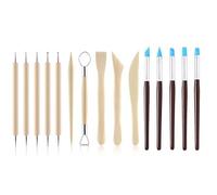 Zhenghebuy Clay Tools Set,15 Pcs Polymer Clay Tools,Clay Sculpting Tools,Pottery Sculpting Tools,Ball Stylus Dotting Tools for Engraving,Embossing,Shaping