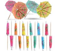 Zhenghebuy Cocktail Umbrellas,50 Pcs Cocktail Decorating Supplies Tropical Drink Umbrella Cocktail Parasol Drink Toppers Umbrella Picks for Drinks Appetizers Party Decoration Supplies
