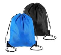 Zhenghebuy Drawstring Bags,2 Pcs Unisex Drawstring Gym Bags,PE Bags,Waterproof Backpack Bags for Sports,School,Gym,Travel and Various Activities