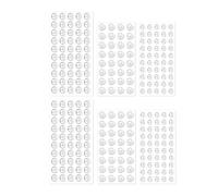 Zhenghebuy Silicone Door Bumpers,264 Pcs Cabinet Door Bumpers,Clear Soft Close Pads,Cupboard Door Stoppers,Transparent Silicone Pads for Furniture