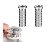 Zhenghebuy Sink Basket Screw,2 Pieces 35mm Hollow Kitchen Sink Plug Screws,Kitchen Sink Basket Strainer Screw for Drain Fitting,Sink,Drain Strainer(Silver)