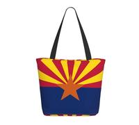 Zhengjia Arizona Flag Tote Bag For Women - Stylish Shoulder Bags With Zipper For Work, Beach, Travel, And Shopping
