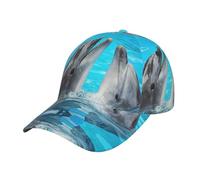Zhengjia Cool Dolphin Baseball Cap Adjustable Breathable Summer Sun Hat Sports Cap for Outdoor