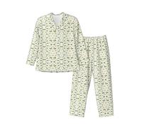 Zhengjia Tractor Farming Men'S Pyjamas Sets, Men'S Loungewear Set, Breathable And Comfortable Comfortable Sleepwear Black