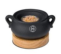 ZhengLong Electronic Incense Burner Frankincense Resin Burner No Carbon Tablets Required 15s for Heating 50-320℃ Time Measurement 1-5H Modern Simple Personalised (Black)
