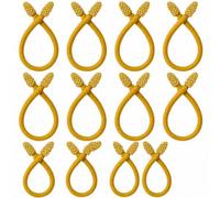 Zhengmy 24 Pcs 20'' 25'' 30'' Christmas Velvet Garland Ties Christmas Decorative Twist Ties for Banister Reusable and Flexible Wreath Twist for Xmas Home Decorations Holiday Craft Wrapping(Gold)
