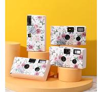 Zhengmy 4 Pack Disposable Camera for Wedding, 34mm Single Use Camera with Flash