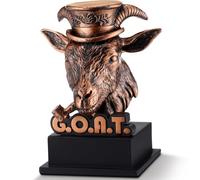 Zhengmy Goat Trophy Award Winner Trophies for Adults G. O. A. T. Greatest of All Time Funny Appreciation Gift Recognition Gift Plaque for Sports Employee Teacher Boss Friend Winner(Antique Bronze)